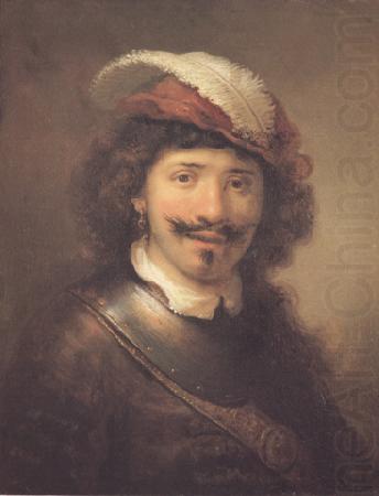 Govert flinck A young Man with a eathered cap and a gorgert (mk33) china oil painting image
